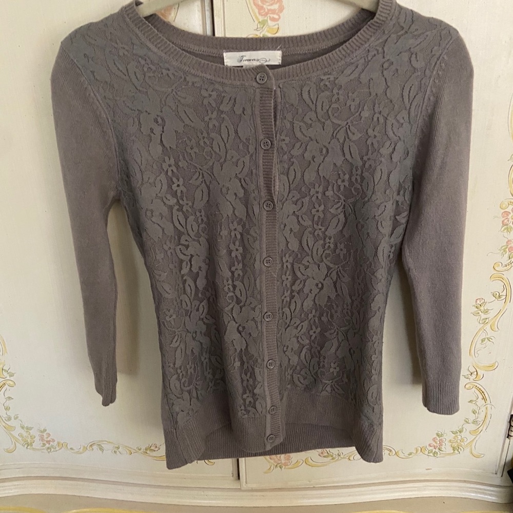 NWOT Forever21 Lace Cardigan